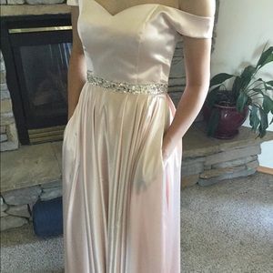 Off the shoulder formal dress (with pockets)